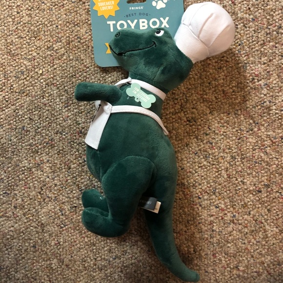 2 x 🎉 HP 🆕 King of the Grill BBQ T Rex Plush Dog Toy - Picture 7 of 8